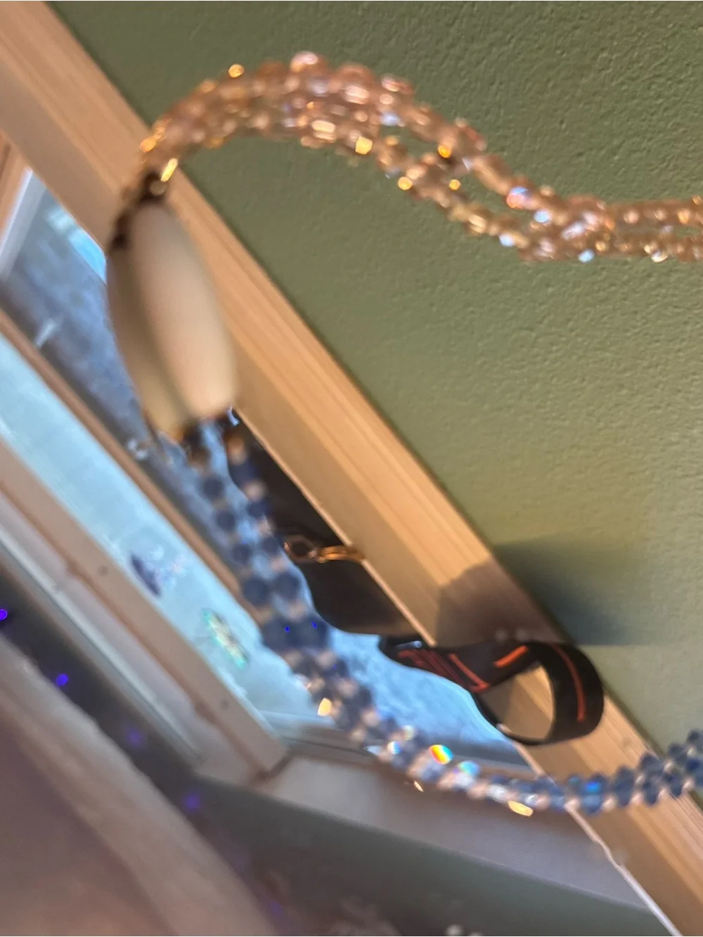 Crystal Beaded Necklace-handmade